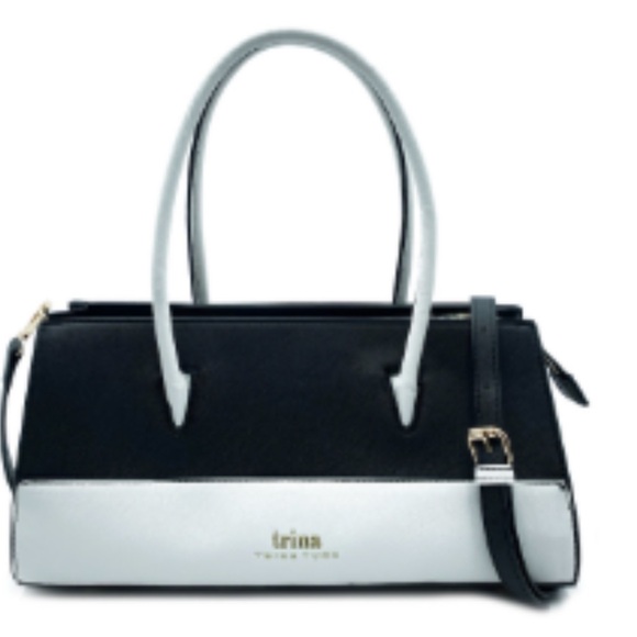Trina Turk Black and White Satchel